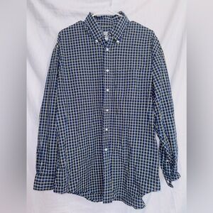 Men's Brooks Brothers Long Sleeve Multicolor Plaid Button Up Cotton Sport Shirt